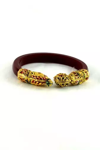 Preety Bangles Kara Colour Maroon