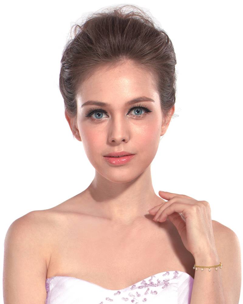 White Freshwater Pearl And Golden Metal Chain Bracelet With Extension