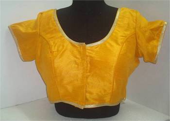 Dupion Silk Saree Blouse  X193Y Yellow Muhenaera Presents Vamas Designer Collection 1