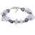 Sublime Beauty Crystal & Dyed Black Freshwater Pearl Bracelet
