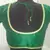 Dupion Silk Saree Blouse X193G Green Muhenaera Presents Vamas Designer Collection