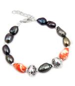 Viva Chizzle Fresh Water Pearl & Mosaic Bracelet