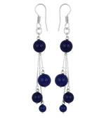 Blue Jade Drop Earrings For Women
