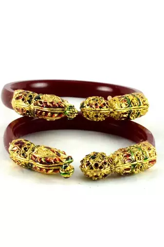 Designer Bangles  Colour Red