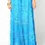 Turquoise Bandhej Hand Work Skirt