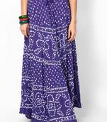 bandhej hand Work Cotton Long Skirt