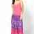pink Purple Bandhej hand Work Skirt