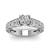 Asian Jewelry Indian Handmade White Cubic Zirconia Studded Pure Silver Ring