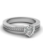 Nickel Free!! Sterling Silver Plated Women Wedding & Engagement Ring