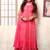 Pink designer anarkali suit :: salwar kameez
