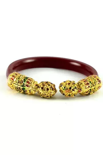 Designer Bangles  Kara Colour Red