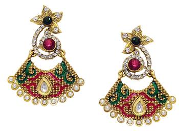 Multicolor Diamond Danglers Drops 1