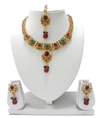 Multicolor Diamond Necklace Sets 1
