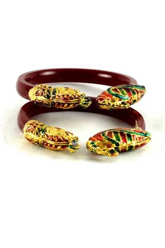 Dazzling Bangles Colour Red