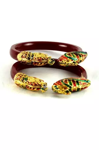 Dazzling Bangles Colour Red