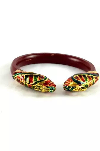 Stylish Bangles Kara Colour Red