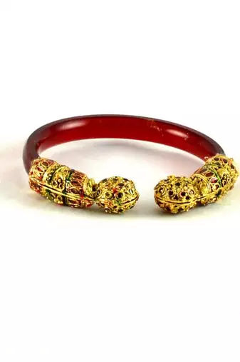 Dazzling Bangles  Kara Trans Red