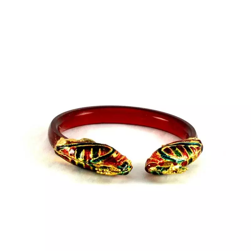 Trendy  Bangles Kara Trans Red