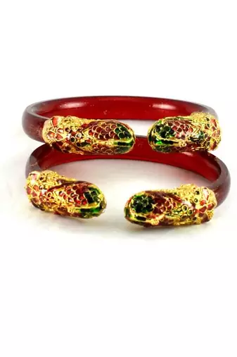 Sizzling Bangles  Trans  Red