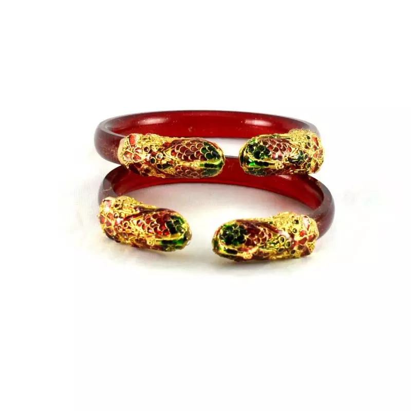 Sizzling Bangles  Trans  Red