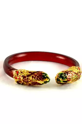 Designer Bangles Trans Kara Red