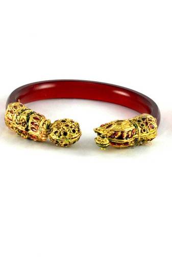 Acrylic Bangles Trans Red
