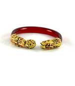 Acrylic Bangles Trans Red