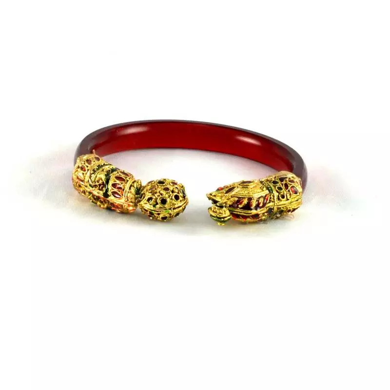 Acrylic Bangles Trans Red