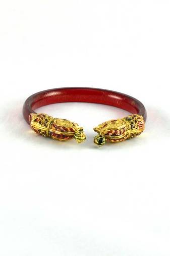 Fashionable Bangles Kara Trans Red