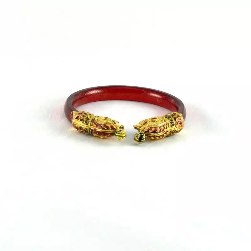 Fashionable Bangles Kara Trans Red