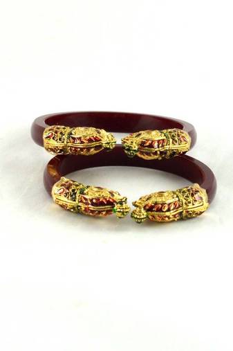 Antiqe Bangles Colour Maroon