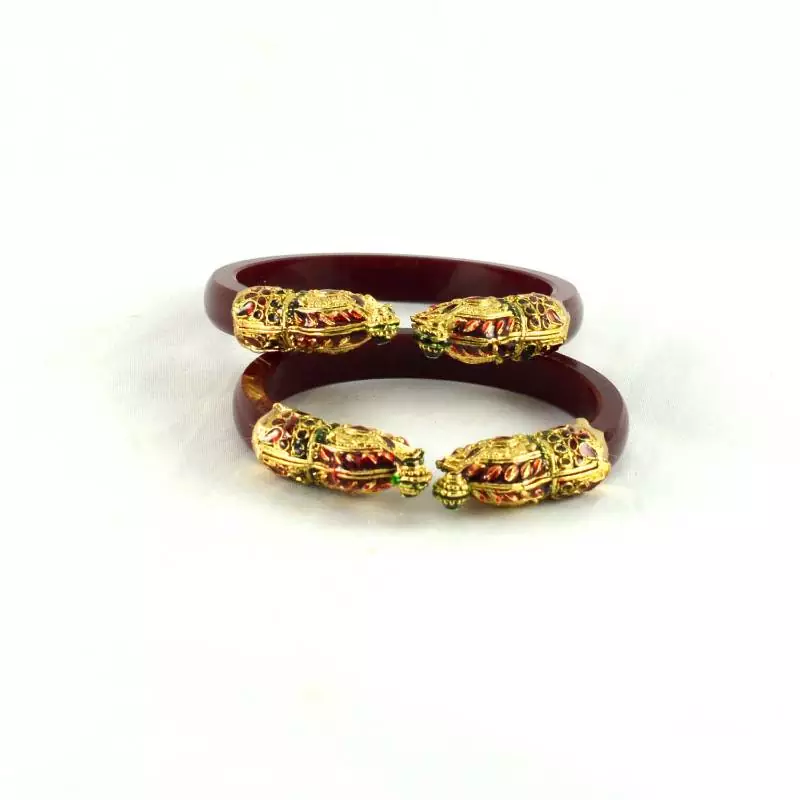 Antiqe Bangles Colour Maroon