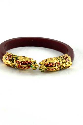 Exclusive Bangles Kara Colour Maroon