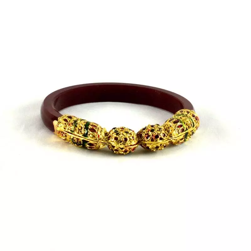Beautiful  Bangles Kara Colour Maroon