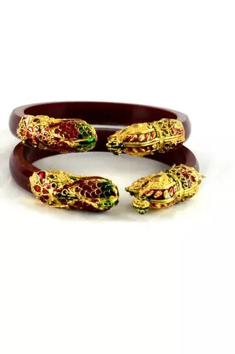 Royal  Bangles Colour Maroon