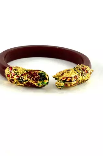Classy  Bangles Kara  Colour Maroon