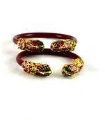 Designer Stretchble Bangles Colour Red