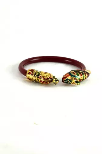 Multicolour Stretchable Bangles Kara Colour Red