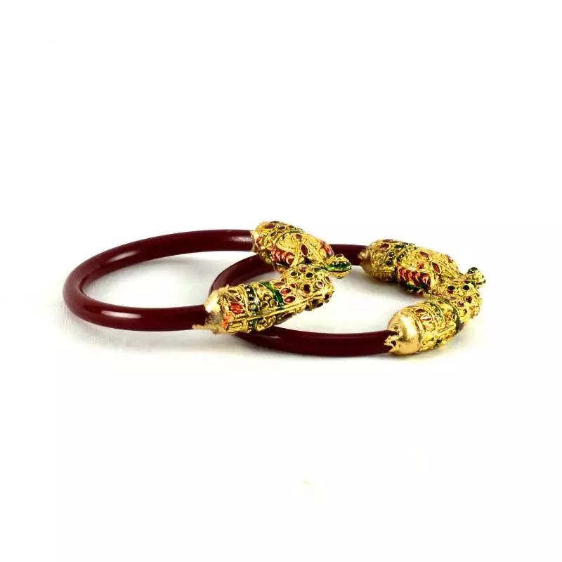 Colourfull Stretchable Bangles Colour Red