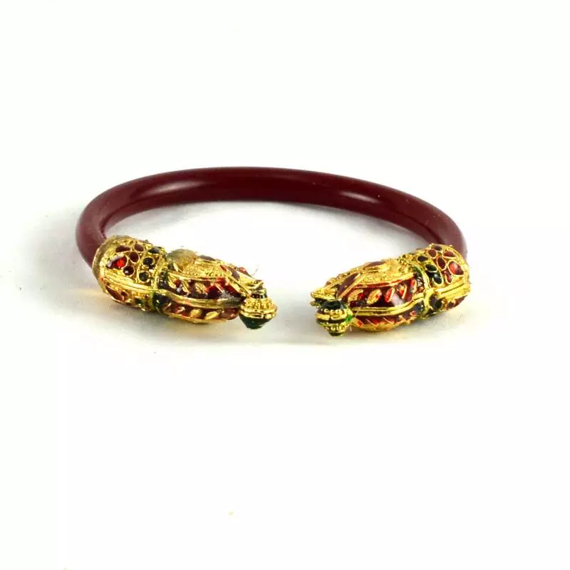 Alluring Stretchable Bangles Kara Colour Red