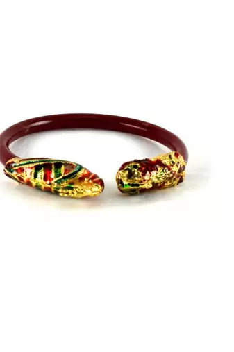 Fab Stretchable Bangles Kara Colour Red