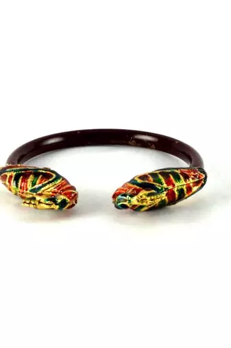 Striking Stretchable Bangles  Kara Colour Maroon