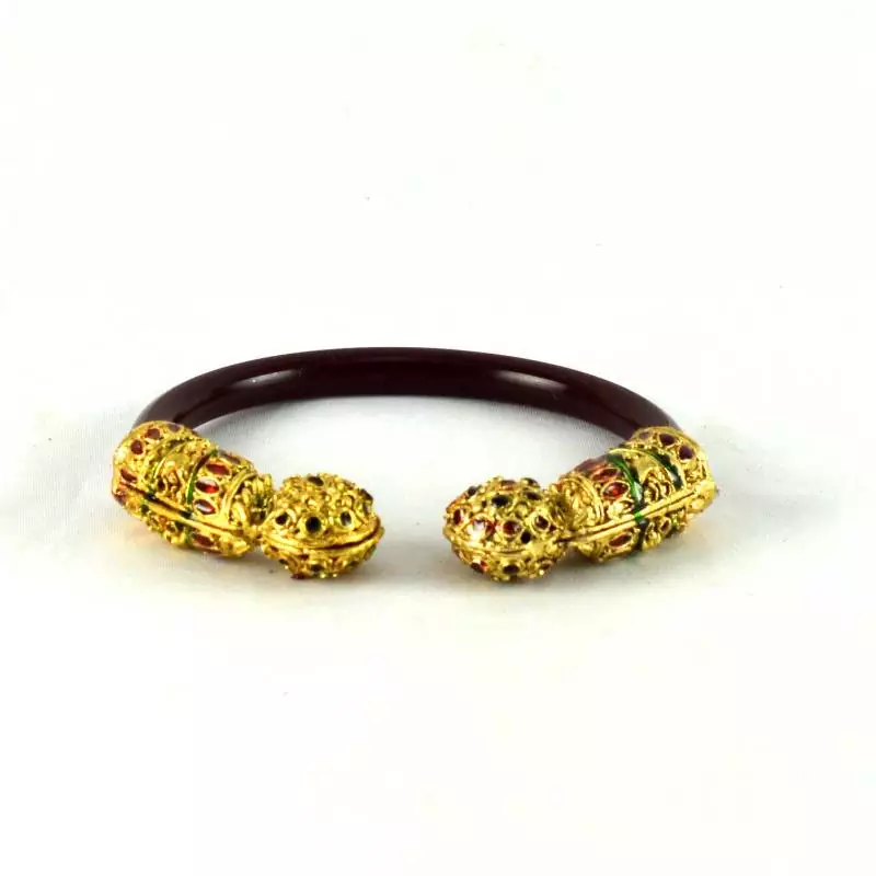 Designer Stretchable Bangles Kara Colour Maroon