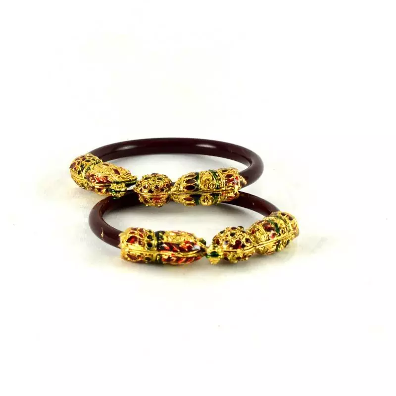 Dazzling Stretchable Bangles Colour Maroon