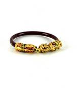 Trendy Stretchable Bangles Kara  Colour Maroon
