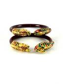 Acrylic Stretchable Bangles Colour Maroon