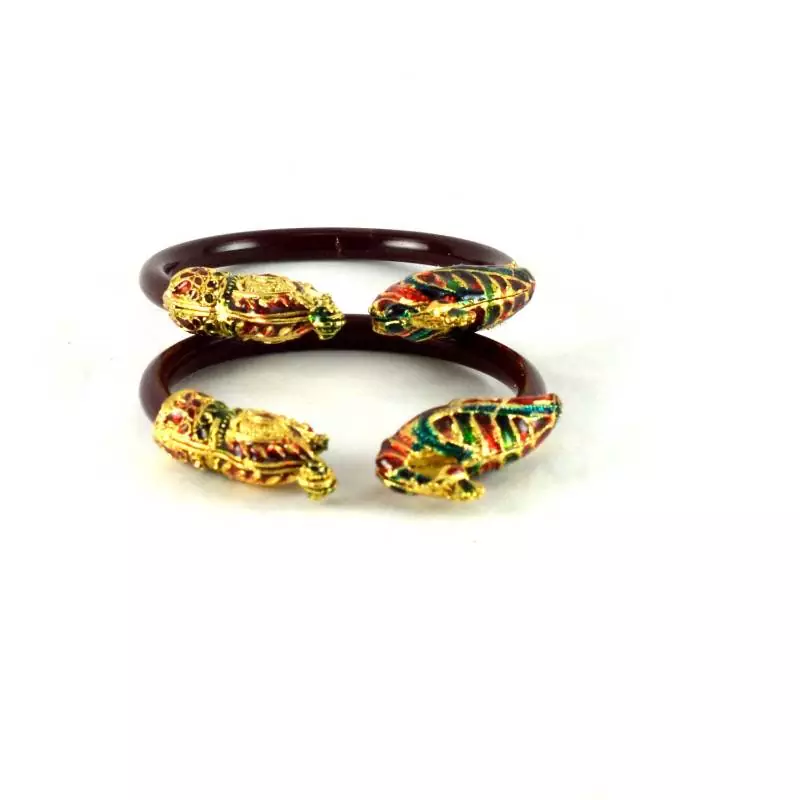 Acrylic Stretchable Bangles Colour Maroon