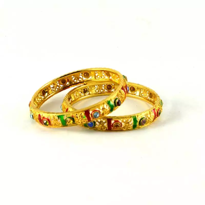 Alluring Gold Platted Bangles