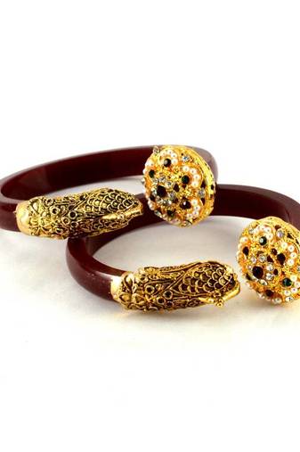 Alluring  Bangles Kara Colour Red