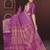 Pink woven silk saree with blouse
